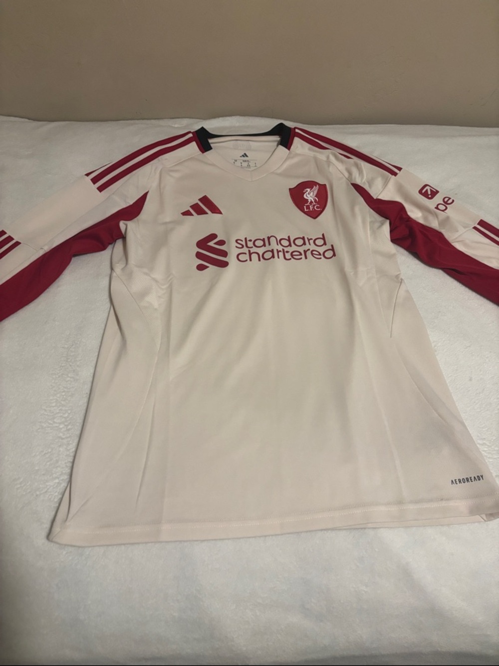 Liverpool 25/26 Away Kit Long Sleeve Fan Version Size Medium